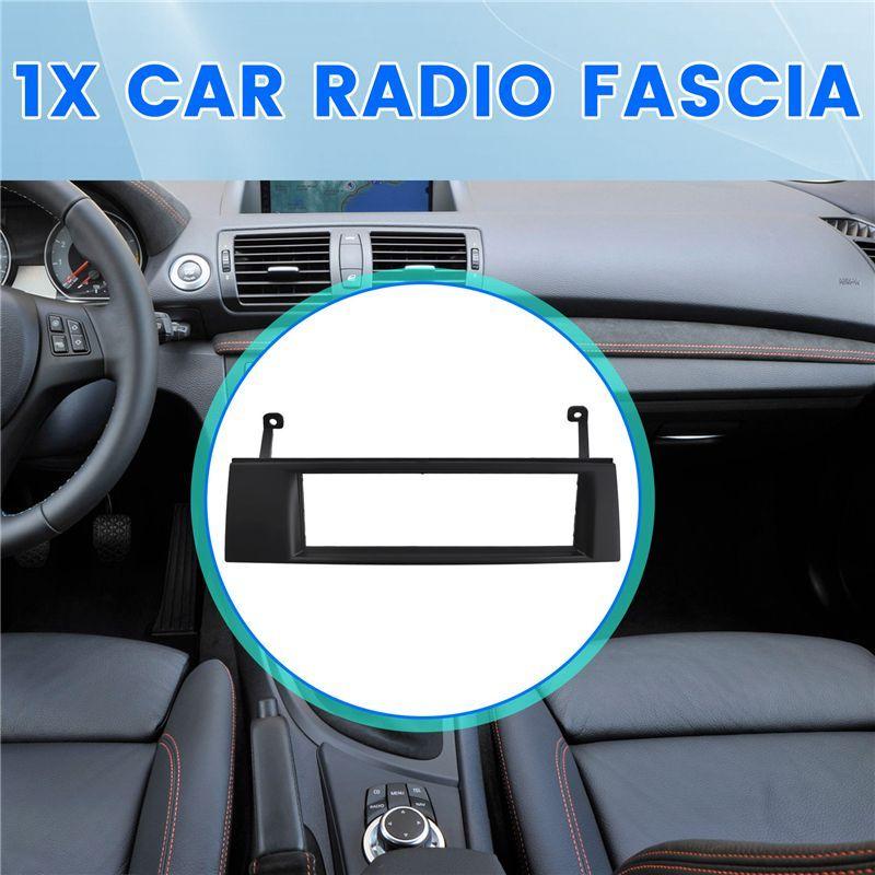 G9-Single Din Car Fascia Radio Panel For BMW 1 Series (E87/81/82/88) 2004-2014 Dash Kit Install Plate Bezel Adapter LHD