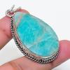 Natural Amazonite Gemstone 925 Sterling Silver Jewelry Pendant 2.21" AP-15962