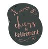 Inkdotpot Pack Of 100 Real Gold Foil Paper Tags Cheers To Retirement Favor Hang