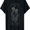 Tarotkarte Die Liebenden Skelett Goth Halloween Hexe T-Shirt