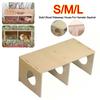 New S/M/L Hamster Hideout Solid Wood Cage Accessories Hamster Nest Small Pet Bedroom for Hamster Squirrel Small Pet