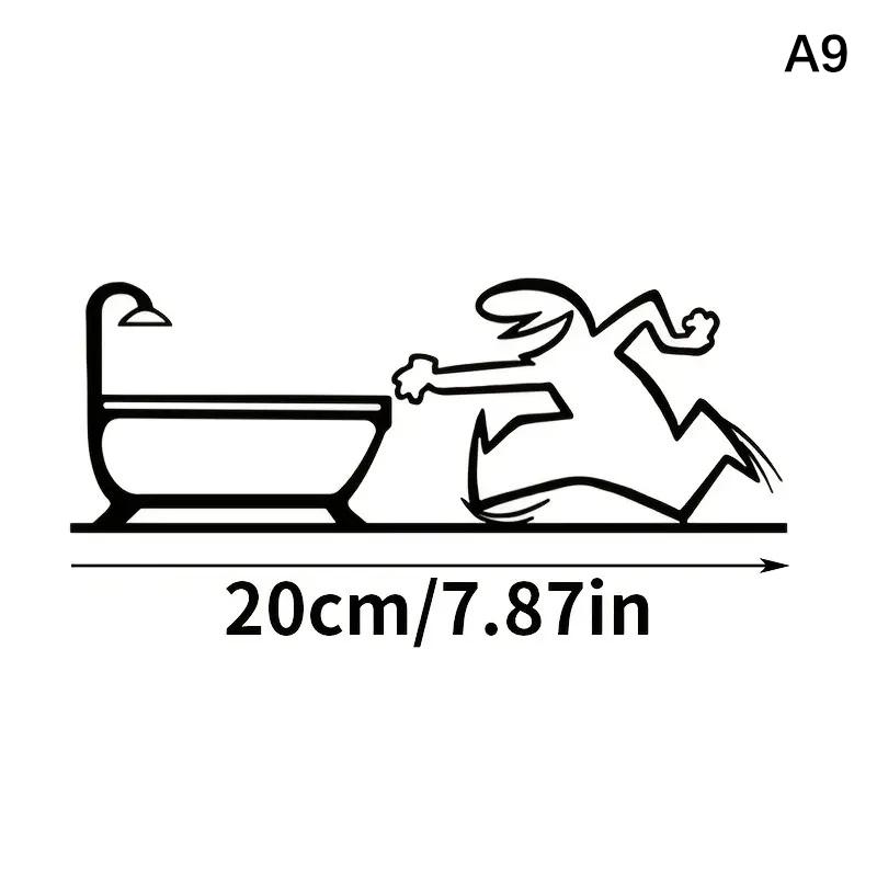 La Linea Line Art Wall Sticker Minimalist Self-Adhesive Waterproof Decal For Walls, Doors, Glass, Cars Home And Car Decoration