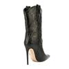 Fashion Women's new pointed pattern material with sexy temperament, slim heels, pointed toes and calves, nightclub fashion short boots