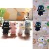 Adorable Plush Cat Keychain Soft Stuffed Animal Figure Cute Bag Charm Doll