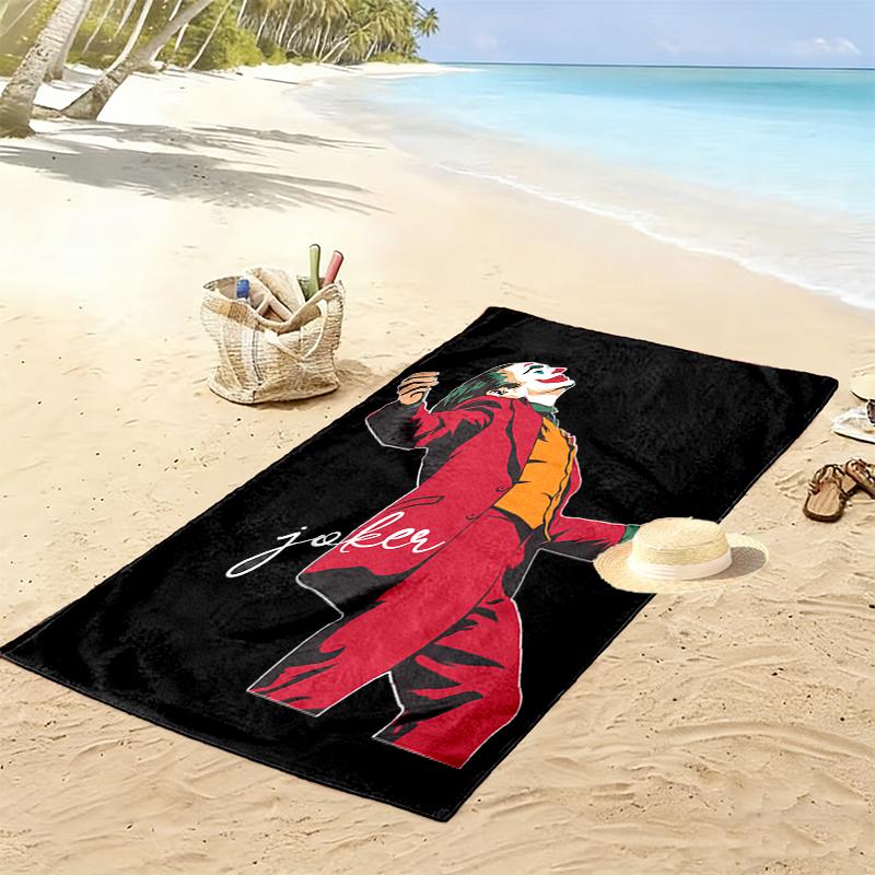 1pc JOKER Beach Towel, A Vibrant Beach Towel Suitable for Outdoor Activities, Camping, Hiking