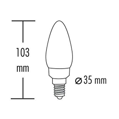 Ampoule À LED - GREENANDCO - E14 C35 - 2W - 65lm - 1800K - Vintage Rétro