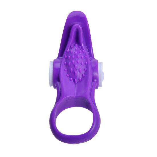 Tongue Silicone Ejaculation Delay Cock Lock Vibration Penis Ring Men Sex Toy