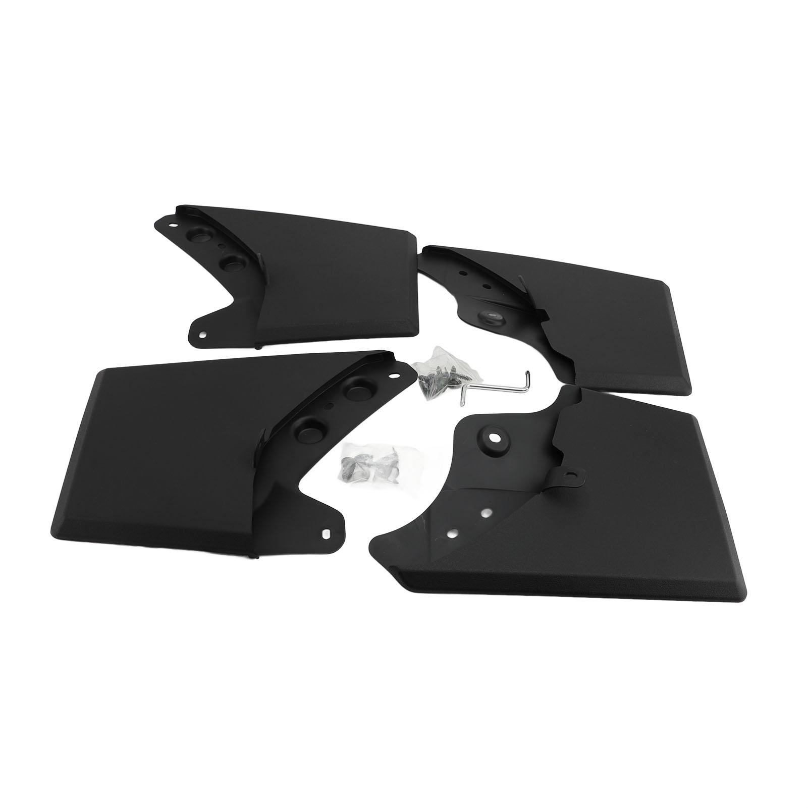 

4 шт. Брызговики для автомобиля, черные, брызговики для колес, гибкий комплект брызговиков с крепежом