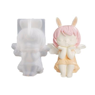 Angel Wing Girl Silicone Molds DIY Crafts Plaster Mold Handmade-Scented Candle Soap Table Ornament Mould Non-stick