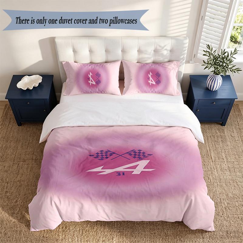 Alpine 3‑Piece Bedding Set Soft Microfiber Duvet Cover Pillowcases Comfortable Bed Linen for Bedroom Decoration