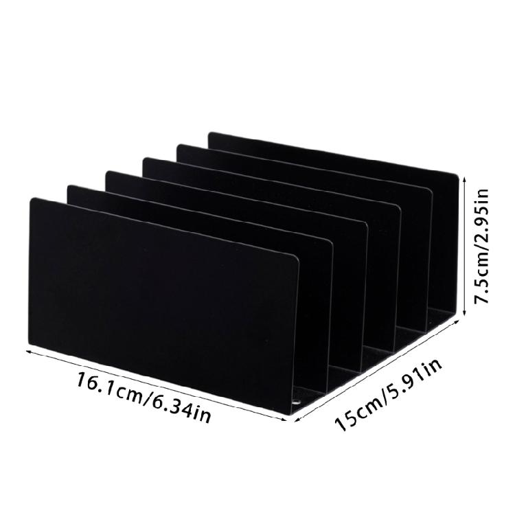 Metal File Folder Holders Magazine Rack File Sorter Document Organizers for Office School Home