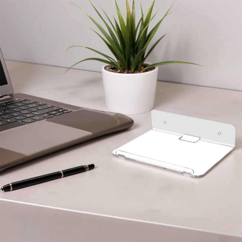 Modern Wall Mounted Plant Shelf Clear Acrylic Multipurpose Display For Home Office Decoration Sturdy Bracket