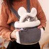 Cat Backpack Carrier Winter Warm Soft Plush Carry Pets Cage for Outdoor Travel Walking Cute Pets Backpack for Indoor Outdoor