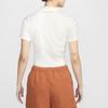 Nike Solid Color Logo Polo Shirt Short Sleeve Women Tops White DV7885-100