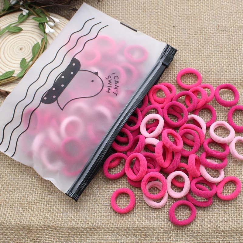 

100pcs Hair Ties High Elasticity Hair Ties Children s Hair Ties One Size