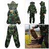 Camouflage Beekeeping Suit: Breathable Half-Body with Pants, Gloves & Hat - One Size Fits All