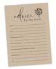 Inkdotpot Rustic Kraft PaperA  Advice And Wishes Set Of 50 Bridal Shower Advice Game