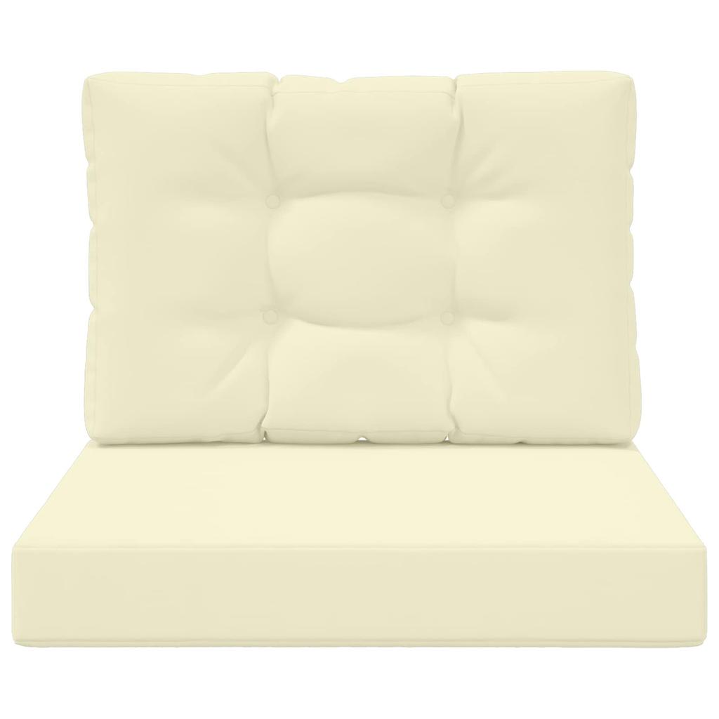 Outdoor Sofa Cushions 2 Pcs Cream Polyester