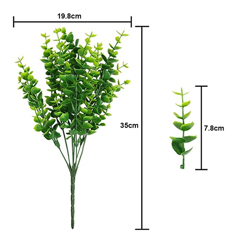 

Искусственные листья эвкалипта, ветка, зеленое поддельное растение для украшения стола дома, сада, свадебной вечеринки, подвесные цветочные букеты своими руками зелёный