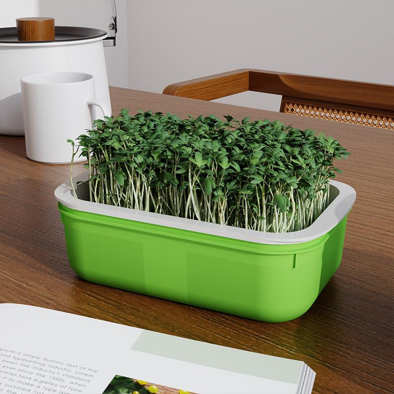Bean Sprout Pot - A Household Non-soil Cultivation Tray for Growing Wheat Seedlings and Sprouts - Seedling Pot for Vegetable Seedling Cultivation