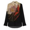Womens/Ladies Floral Long-Sleeved Blouse