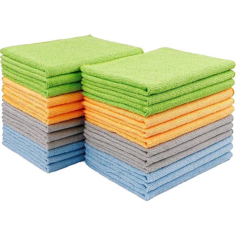 AIDEA Microfiber Cleaning Cloth 12 Pack, Microfiber Towels For Cars, Soft & Absorbent Cleaning Rags, Premium Lint Free Shop Towels For House,