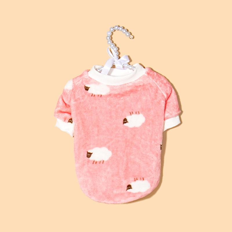 Pet clothing, dog cartoon polar fleece, small to medium-sized Bichon Frise puppy, comfortable fleece-lined.