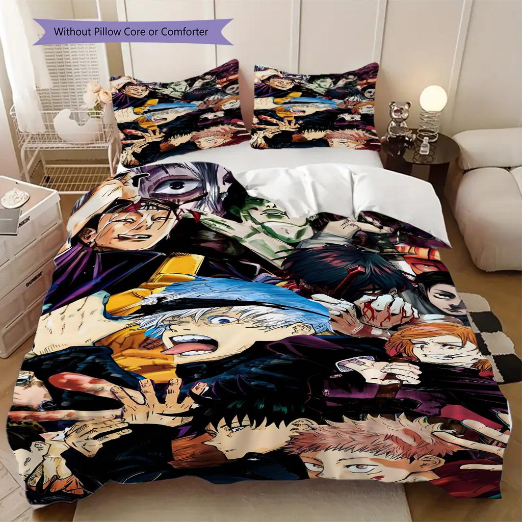 Jujutsu Kaisen Soft Comfortable Duvet Cover, Children's Bedding Set Gift, Various Sizes Available LXR173