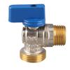 Angle Stop Valve G1 2 DN15 Male X G3 4 DN20 Male Thread Brass Quarter Turn Ball Valve