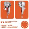 Renault-Compatible Turbocharger Pneumatic Valve, Metal + ABS, 1 pc, Color: As Shown