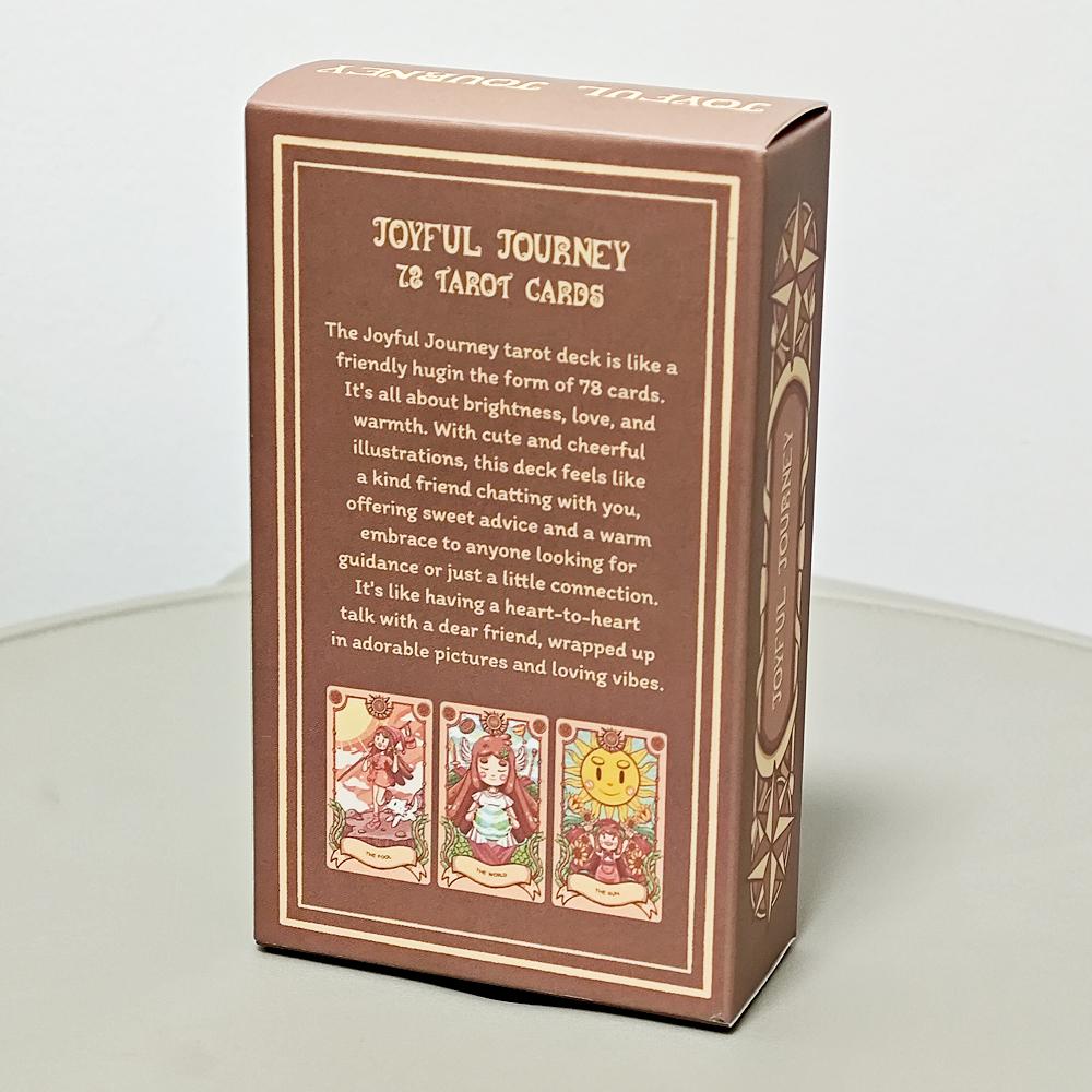 Tarotový systém 10,3*6 cm Radostná cesta Tarot Rider-Waite Cartoon Roztomilý tarotový balíček 79 ks karet (obsahuje 1 speciální kartu)