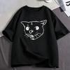 Coughing Cat Funny Meme Graphic T Shirts Unisexs Unisex Clothing Fashion Cotton Casual Oversized Short Sleeve Tshirts Streetwear