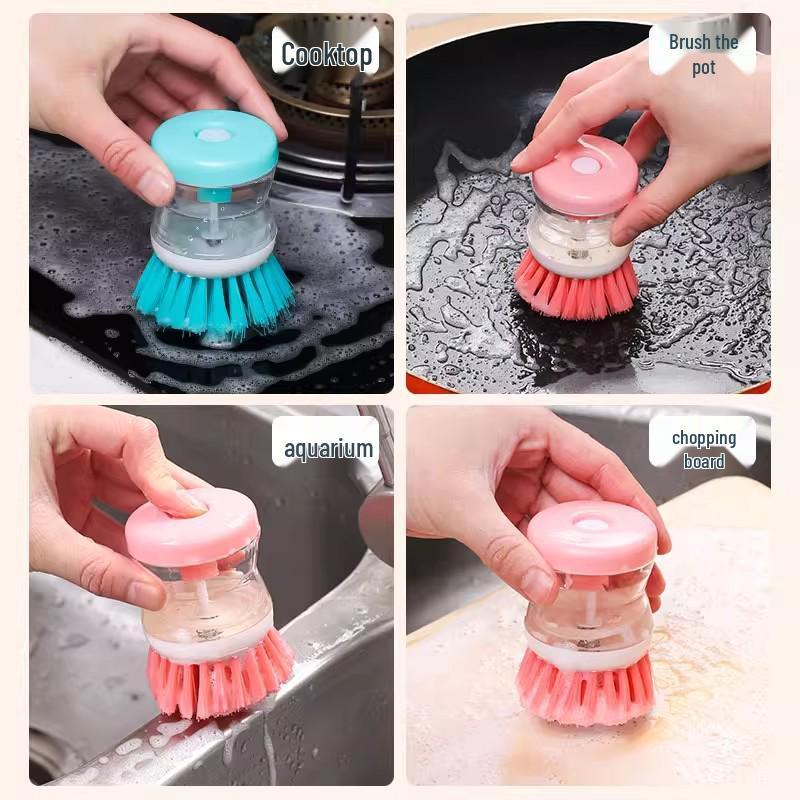 [Hydraulic Non-Stick Kitchen Dishwashing Brush] Pot and Pan Cleaning Brush
