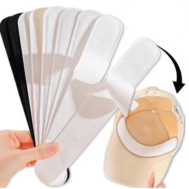 10-100Pcs Invisible Hat Sweat Absorber Stickers Cap Peaks Edge Sweat Absorbing Liner Bands Self-adhesive Anti-dirty Strips Tapes