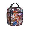 Transformered Cartoon Lunch Bag  Retro Lunch Box Travel Portable Insulated Thermal Lunch Bags For Women Oxford Custom Cooler Bag