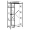 Open Wardrobe Black 101 X 43 X 188 Cm Steel
