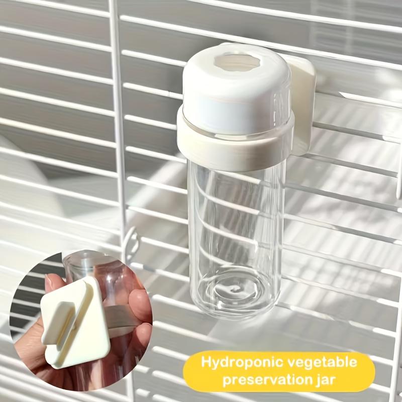 Bird Parrot Feeder Cage Vegetable Holder Preservation Jar Cage Accessories Hanging Basket Container Toys Budgie Cage Supplies