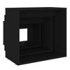 Nesting Tables Set 3 Piece Black Engineered Wood