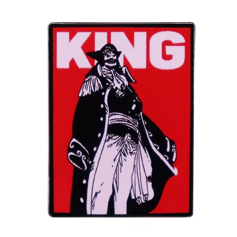 C7G Japan Anime One Piece Enamel Pin Monkey D Luffy Metal Cartoon Brooch Men Women's Brooches Cool Briefcase Badges Decorate