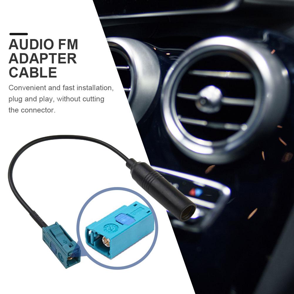 12V Auto Radio Antenna Adapter Cable Portable Car Stereo FM Adapter Cables Radio Fakra Antenna Adapter Line for VW Skoda for BMW
