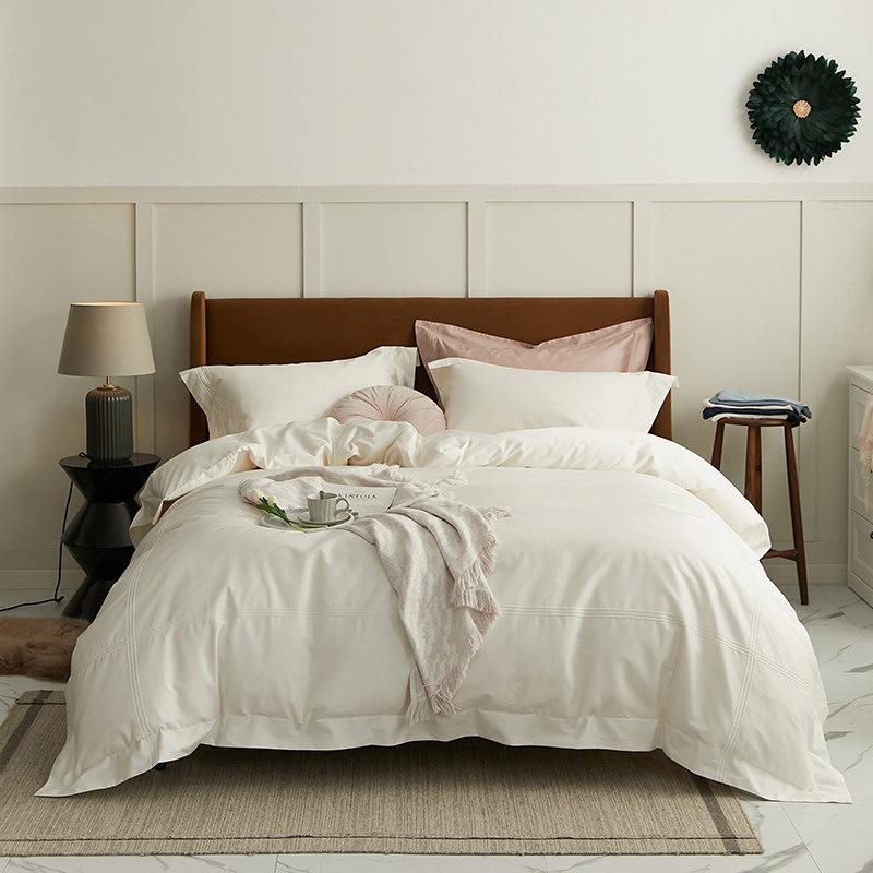 100S Sateen Long-Staple Cotton Wedding Red Duvet Cover Set - Pure Cotton Bedding for Newlyweds