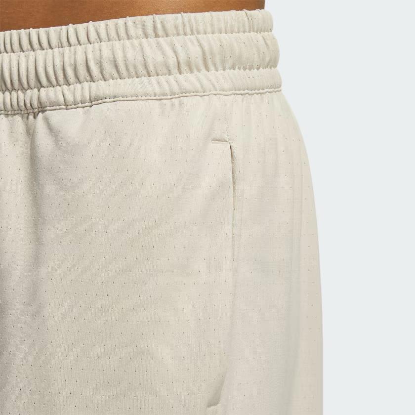 Adidas Originals Striped Elastic Waist Casual Shorts Women Bottoms Beige IJ5263