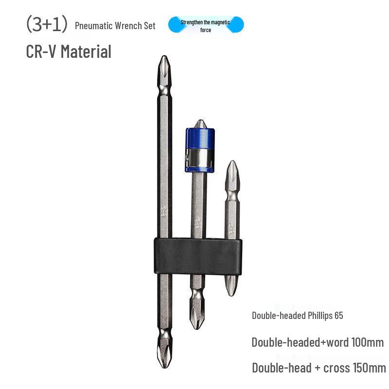 Magnetic Double-Head Phillips Electric Screwdriver Bit Extension for Hand Drill