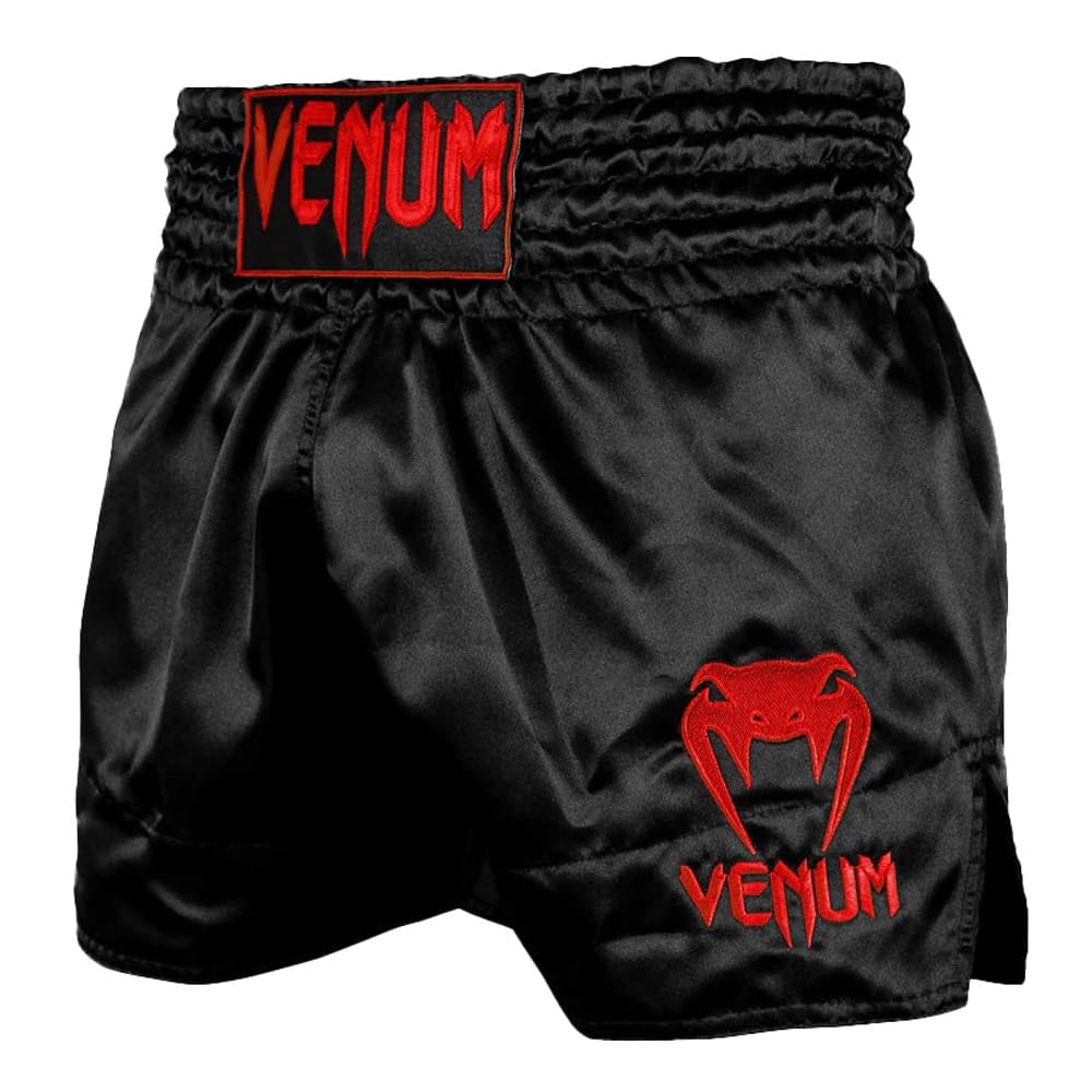 

Venum Шорты для муай-тай Классические мужские (черный/красный, L)