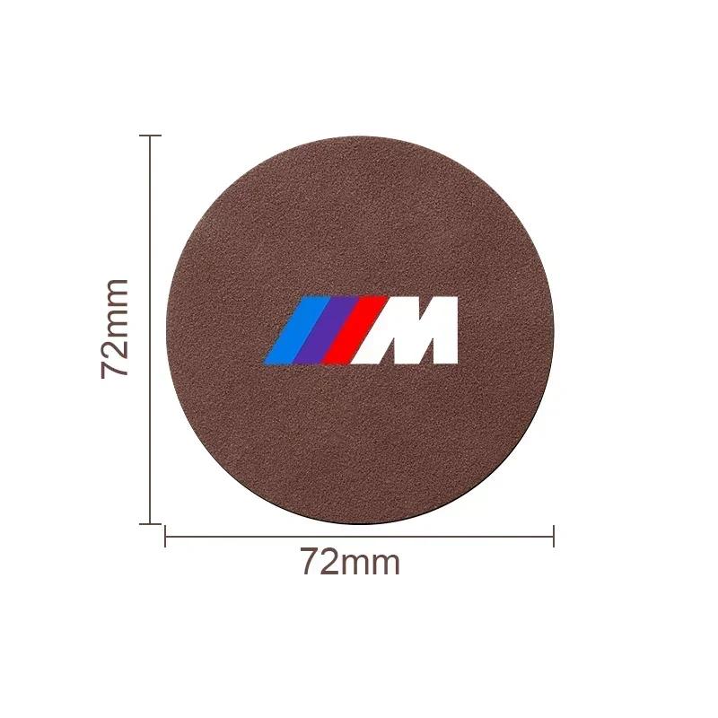 Wildleder Auto Rutschfest Wasserbecher Isolierpad Dekorative Wasseruntersetzer Für BMW M E46 E90 E60 F10 F30 F20 E39 E36 X5 E70 F25 F15