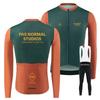 Winter Thermal Cycling Bib Tights With Fleece Lining Long Sleeve Jersey Set Road Bike Riding