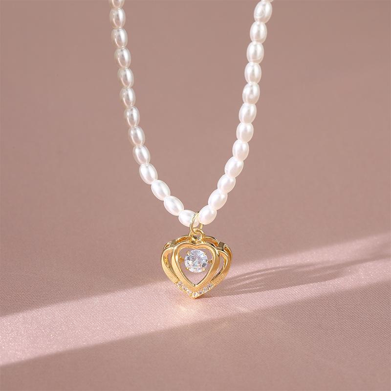Smart Love Pearl Necklace Women'S High Value Versatile Trend