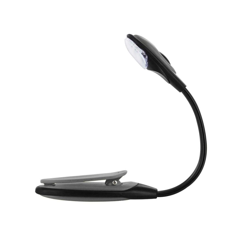 Clip Lamp For Reading, Gray, Adjustable Light Angle