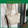 Stylish Vintage Woven Tote Bag For Women Perfect For Outdoor Beach Vacations