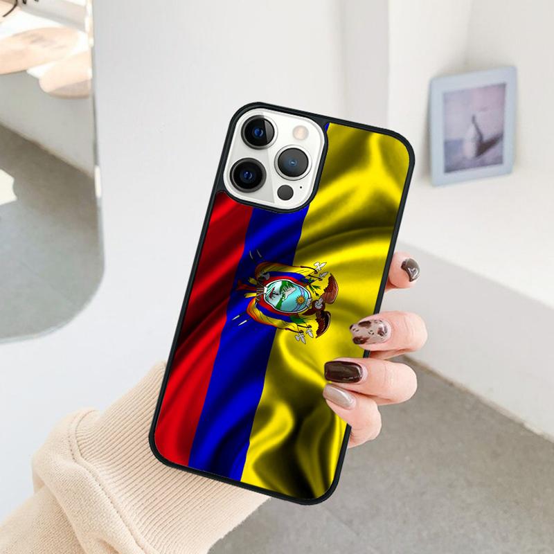 Ecuador Flagge Handyhülle Für iPhone 17 Air 16 15 14 11 12 13 Pro MAX Plus Hülle Abdeckung Schale